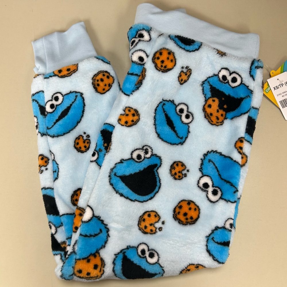 NWT- Cookie Monster Pajama Pants Unisex